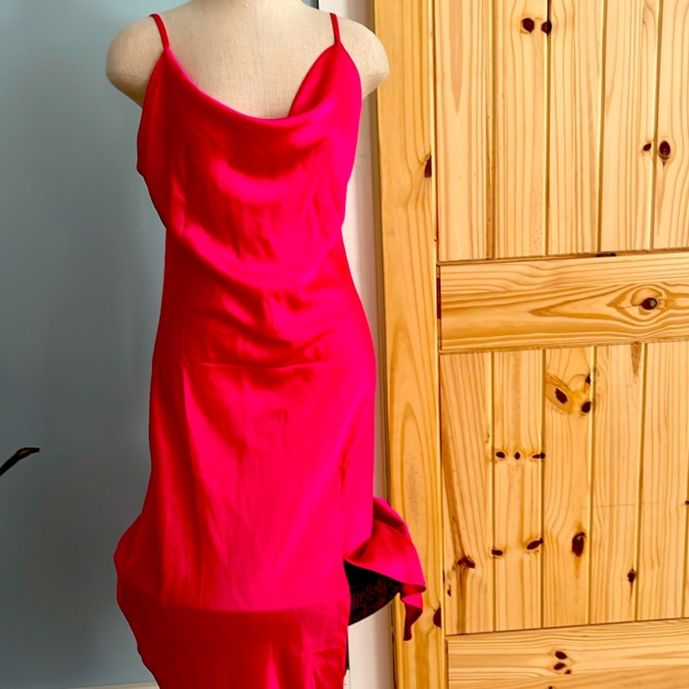 Pink long dress